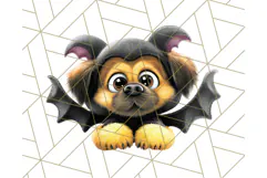Halloween Animals in Costumes Clipart PNG, Cute Pets Art Product Image 4