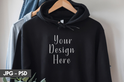 Navy Hoodie psd jpeg mockup Product Image 1