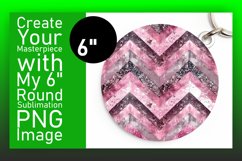 Glittery Sparkly Stripes Round Design Art Product Image 1