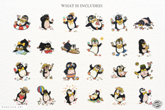 Summer Funny Penguin Clipart Product Image 4