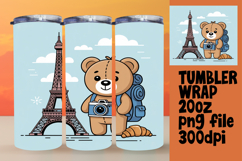 EYE-CATCHING 20oz Tumbler Design , Cute Bear Product Image 1