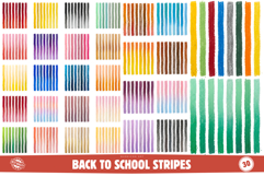 Back To School Stripes Clipart Product Image 1