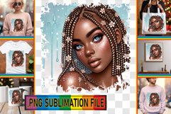 Fun TSHIRT Magic PNG, Afro Girl Product Image 1