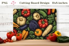 Vegetables Cutting Board Sublimation, Kitchen Cutting Board Product Image 1