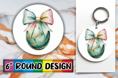 Joyful Round Keychain Magic PNG, Easter Egg Product Image 1