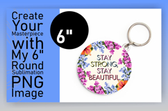 Charming Keychain Round Design PNG , Religious Product Image 1