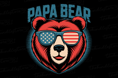 Papa Bear svg | Father&#039;s day Svg | Svg Files Product Image 1