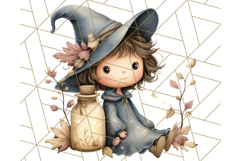 Spooky Little Witches Halloween Clipart PNG Product Image 4