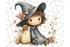 Spooky Little Witches Halloween Clipart PNG Product Image 4