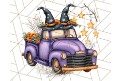 Halloween Cottagecore Truck PNG Clipart, Fall Style Clip Art Product Image 4