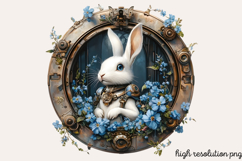 Steampunk Easter Sublimation Clipart PNG Product Image 1