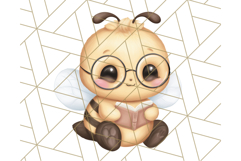 Adorable Bee Clipart PNG, Cute Bees and Accessories PNG Product Image 4