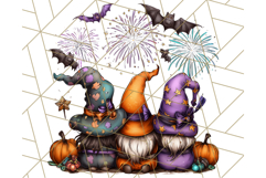 Spooky Gnome Village Clipart PNG Halloween Png Product Image 4