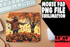 Fall Mouse Pad Design Watercolor Sublimation Product Image 1