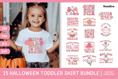 15 Funny Halloween Toddler Shirt Quote SVG Bundle V2 Product Image 1