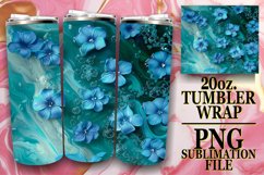 Burst of Blooms Tumbler Wrap Design Springtime Splendor Product Image 1
