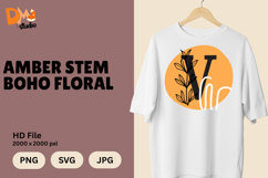 Amber Stem Boho Floral Monogram Product Image 1