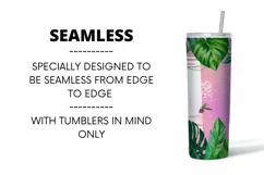 Palm Skinny Tumbler Sublimation | 20 oz | Taper | Straight Product Image 2
