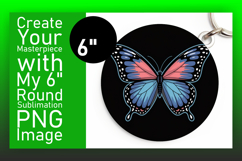 Lovely Round Design Car Coaster , Butterfly Product Image 1