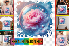 Unique TSHIRT PNG Gift Ideas, 3D Flower Product Image 1