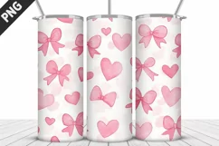 Lovely Hearts Tumbler Design | Valentine's Day Tumbler Wrap Product Image 5