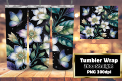 20oz Sublimation Template for Creatives , Flowers Product Image 1