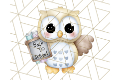 Cute Back to School Animals PNG Clipart with Books &amp; Bags Product Image 4