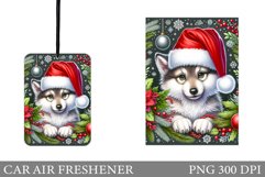 Cute Wolf Car Air Freshener. Christmas Car Air Freshener Product Image 1