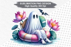 Halloween Ghost - Halloween clipart Sublimation PNG Design Product Image 1