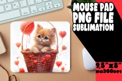 Sublime Cat Watercolor Valentines Delight in Sublimation Product Image 1