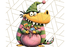 Monster Kids Clipart PNG, Cute Halloween Costume Art Product Image 4