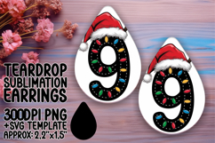 Playful Teardrop Design for DIY , Christmas Product Image 1