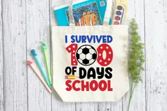 I Survived 100 Days Of School SVG, School SVG Design Product Image 2