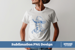 American Cowboy Patriotic 4th of July USA Horse PNG DTF Product Image 2
