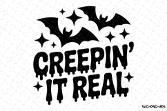 Creepin it Real Svg | Halloween Svg | Svg Cut Files Product Image 1