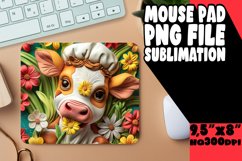 Whimsical 3D Cow Desk Pad Product Image 1