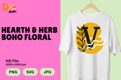 Hearth &amp; Herb Boho Floral Monogram Product Image 1