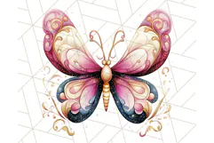 Jewel Toned Butterfly PNG Clipart, Vibrant Butterflies Product Image 4