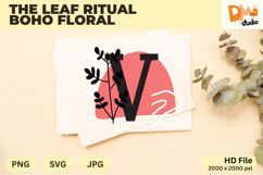 The Leaf Ritual Boho Floral Monogram Product Image 1