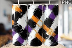 Halloween Plaid Pattern Tumbler Wrap - High Quality 300 Dpi Product Image 1