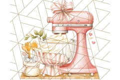 Cottagecore Kitchen Mixer, Apron PNG Clipart, Retro Floral Product Image 4