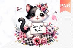 Love you mom Sublimation - Mother&#039;s Day Clipart PNG Product Image 1