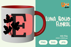 Luna Boho Floral Monogram Product Image 1