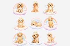 Angel Dog Memorial Clipart | 17 PNG Rainbow Bridge Dog Angel Product Image 7