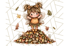 Fall Fairy Clipart PNG, Autumn Fairy People With Wings Product Image 4