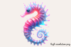 Bioluminescent Sea Animal Clipart Bundle PNG Product Image 20
