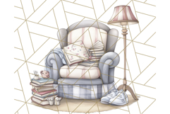 Bookish Animals PNG Clipart with Cozy Reading Elements Product Image 4