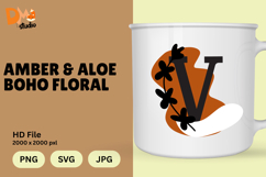Amber &amp; Aloe Boho Floral Monogram Product Image 1