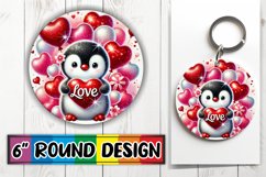 Joyful Circle Car Coaster Design PNG, Valentines Product Image 1
