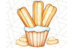 Pastel Summer Treats Clipart PNG, Cute Picnic Fair Food Art Product Image 2
